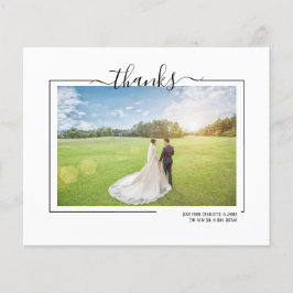 感謝していパーソナライズされた結婚Photo's Card