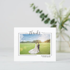 感謝していパーソナライズされた結婚Photo's Card