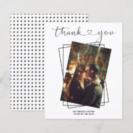 感謝していパーソナライズされた結婚Photo's Card