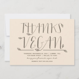 感謝していビーガン 招待状