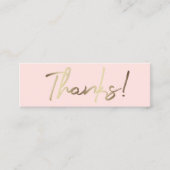 感謝していピンク スキニー名刺 (正面)