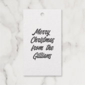 感謝していフェザー・フレーク・ホリデー ギフトタグ (裏面)