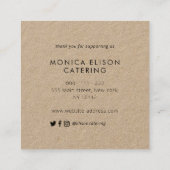 感謝していフローラビジネススクエア スクエア名刺 (裏面)