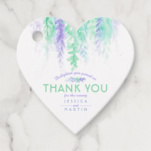 感謝していフローラ抽象芸術結婚またはイベント青青 フェイバータグ (正面)