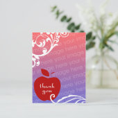 感謝していフローラappleフォトカード ポストカード (スタンド正面)