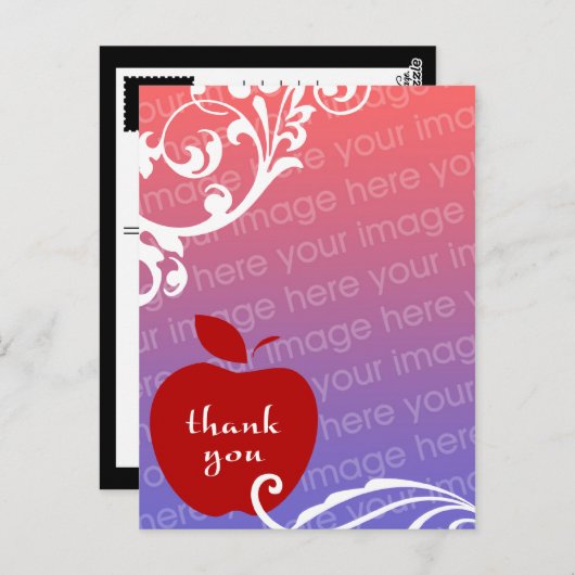 感謝していフローラappleフォトカード ポストカード (正面/裏面)