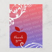 感謝していフローラappleフォトカード ポストカード (正面)