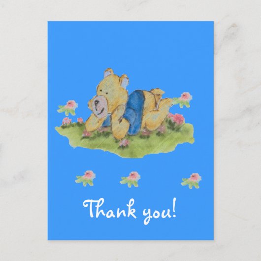 感謝していベビー ポストカード (正面)