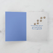 感謝していペットシッター カード (内部)