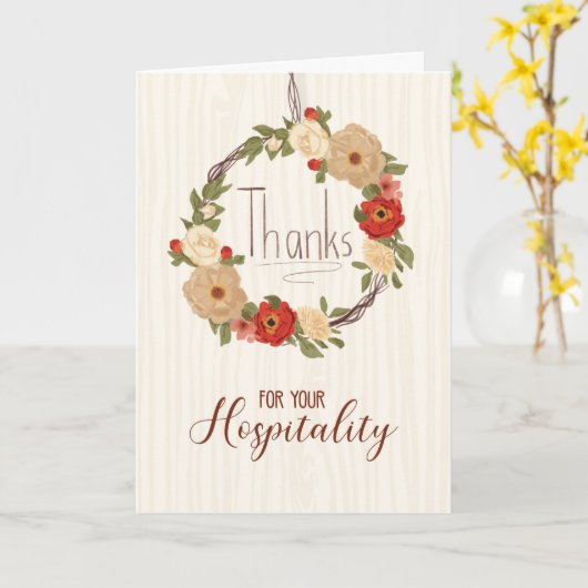 感謝していホスピタリティリース用 カード (黄色い花)