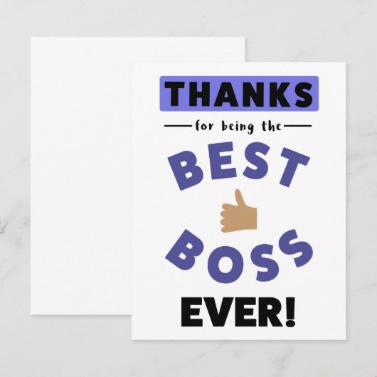 感謝していボスで最高のは (正面/裏面)