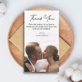 感謝していミニマルなシックな手結婚跡 ノートカード