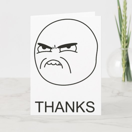 感謝していミーム – グリーティングカード サンキューカード (正面)