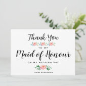 感謝していメイド・オブ・オーナー(花嫁付き添い人) |メイド・オブ・オーナー(花嫁付き添い人) サンキューカード (スタンド正面)