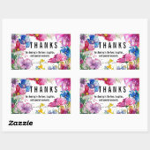 感謝してい🌻💗🌹メドウ開花コレクション 長方形シール (シート)