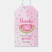 感謝していメロンありがとうラベルメッセージカード ギフトタグ (正面)