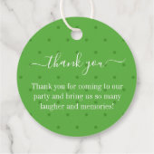 感謝していメロンありがとうラベル フェイバータグ (裏面)