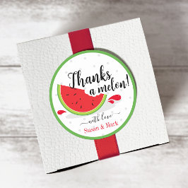 感謝していメロンありがとうラベル ラウンドシール