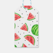 感謝していメロンメッセージカード – 赤 ギフトタグ (裏面)