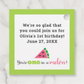 感謝していメロン誕生日ありがとう フェイバータグ (裏面)