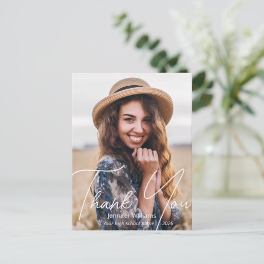 感謝していモダンは写真の卒業 ポストカード (スタンド正面)