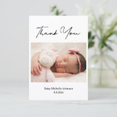 感謝していモダンは写真生まれたばかりのカード サンキューカード (スタンド正面)