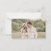 感謝していモダンは結婚、フォトノートカード ノートカード (正面)