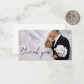 感謝していモダンは結婚、フォトノートカード ノートカード (正面/裏面インサイチュ)