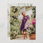 感謝していモダンは2枚の写真を手書き入力 ポストカード (正面/裏面)