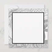 感謝していモダンエレガント白黒 (裏面)