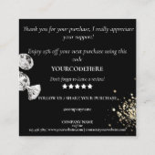 感謝していモダン君の商売場だ スクエア名刺 (裏面)