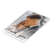 感謝していモダン君、シックな手結婚跡 マグネット (左側)