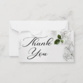 感謝していモダン書結婚は ノートカード (正面)