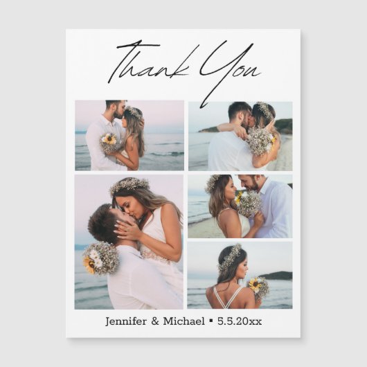 感謝していモダン5枚の写真結婚を集めた (正面)