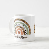 感謝していモマヒョウパットスポットプリントボホレインボー コーヒーマグカップ (正面左)
