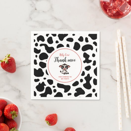 感謝していモーの来牛 スタンダードカクテルナプキン (インサイチュ)