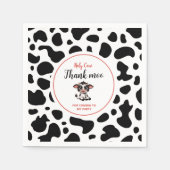 感謝していモーの来牛 スタンダードカクテルナプキン (正面)