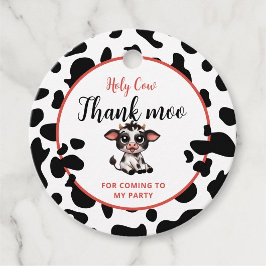 感謝していモーの来牛 フェイバータグ (正面)