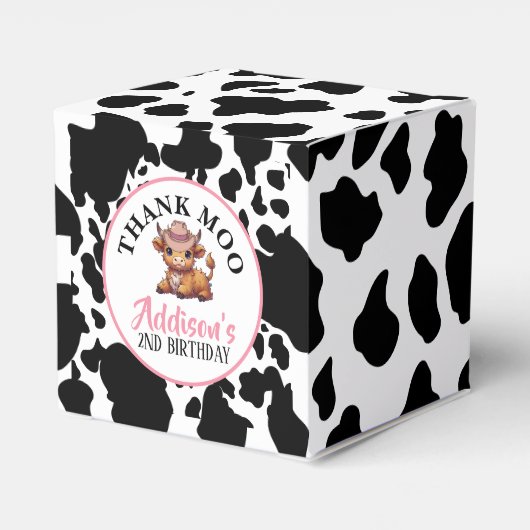 感謝していモーベビー牛プリント フェイバーボックス (裏面サイド)