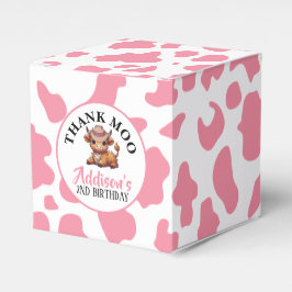 感謝していモーベビー牛プリント フェイバーボックス