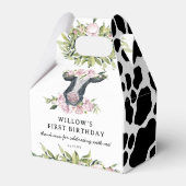 感謝していモー任意の年のフローラ牛女の誕生日 フェイバーボックス (裏面サイド)