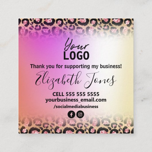 感謝していユアのユーザのユアユアユアユアユアユアユアユアユアユアユアユアユアユアユアユアユアユアユア スクエア名刺 (裏面)