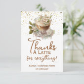 感謝していラテありがとうクリームコーヒー サンキューカード (スタンド正面)