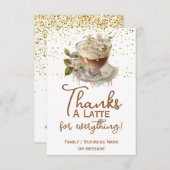 感謝していラテありがとうクリームコーヒー サンキューカード (正面/裏面)