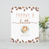 感謝していラテお気に入りサインテーマベビーシャワー (スタンド正面)