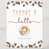 感謝していラテお気に入りサインテーマベビーシャワー (正面)