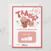 感謝していラテだ!ギフトカードホルダー サンキューカード (正面)