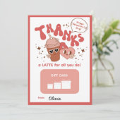 感謝していラテだ!ギフトカードホルダー サンキューカード (スタンド正面)