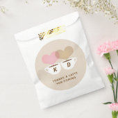 感謝していラテカスタムウェディングモノグラムイニシャル フェイバーバッグ (封をした状態)