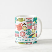 感謝していラテコーヒーと感謝の気持ち コーヒーマグカップ (正面右)